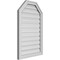 Ekena Millwork Octagonal Top Surface Mount PVC Gable Vent w/ 2"W x 1-1/2"P Brickmould Frame, 22"W x 34"H GVPOT22X3402SF - alternate 2